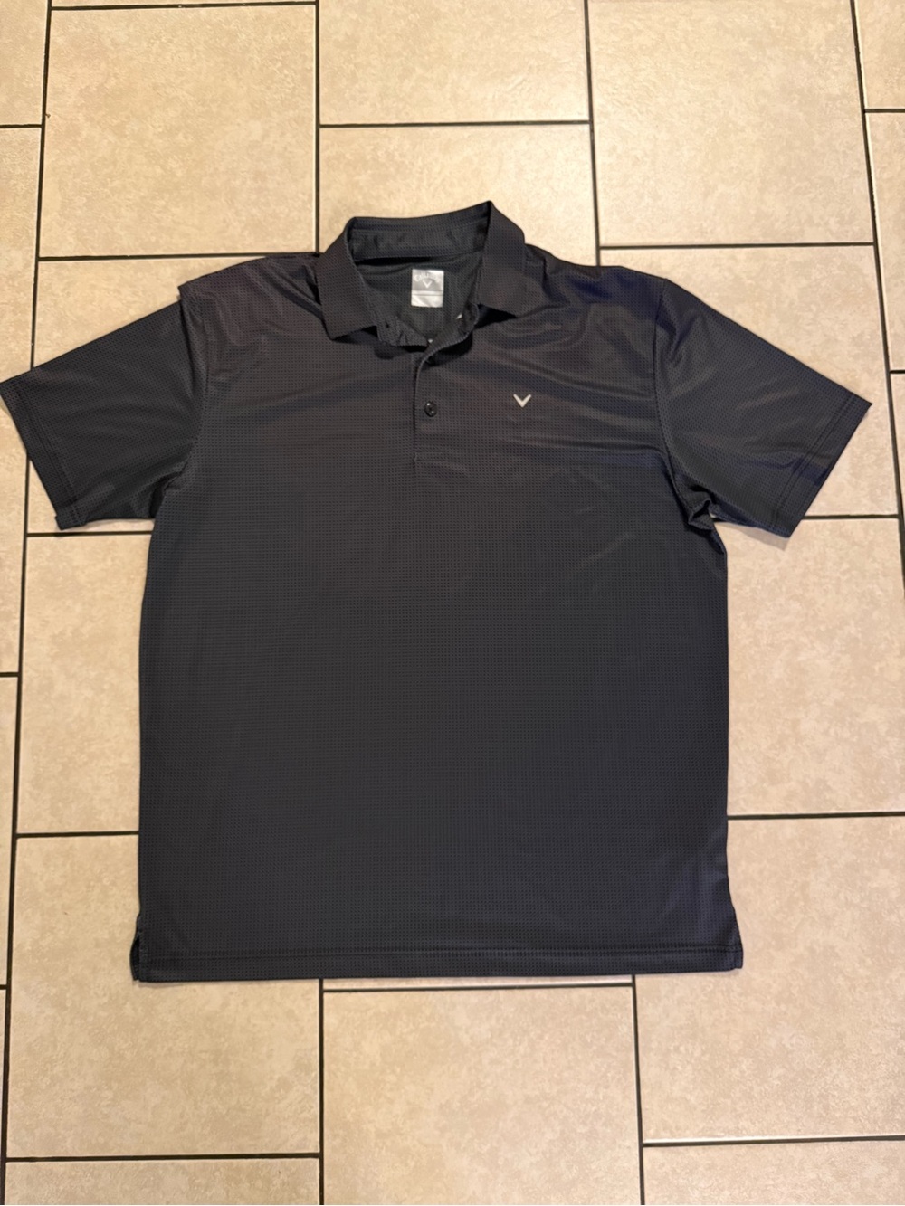 Callaway Black Performance Polo with Subtle Logo